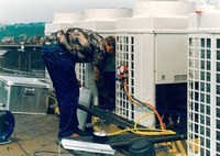 Inbetriebnahme der VRF-Anlage des Alpha-Hotels