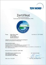 Zertifikat WHG Wasserhaushaltsgesetz