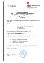 Zertifikat ChemKlimaschutz V, Joh. Mattern Kälte-Klima GmbH, Northeim