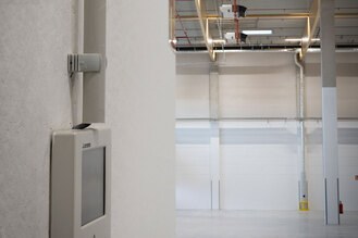 Bedienpanel zur individuellen&nbsp; Steuerung der Hallenheizungen